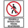 prohibida entrada toda person