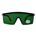 Lente de seguridad JYRSA JYR-1280V3 con mica verde sombra 3 en policarbonato