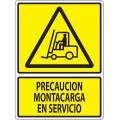 montacargas en servicio