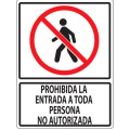 prohibida entrada toda person