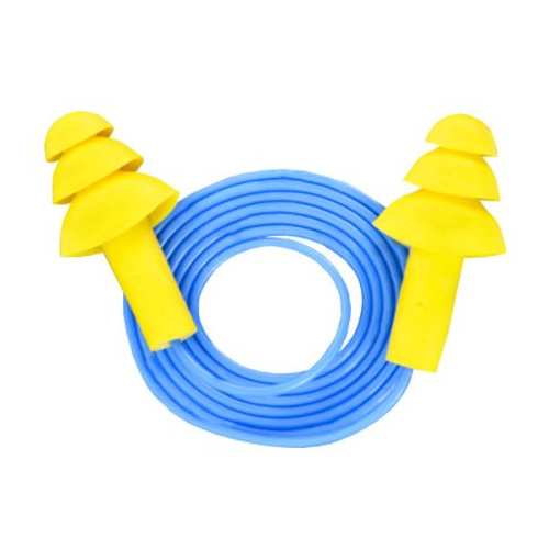 Tapón auditivo 3M Ultrafit reutilizable amarillo con cordón azul