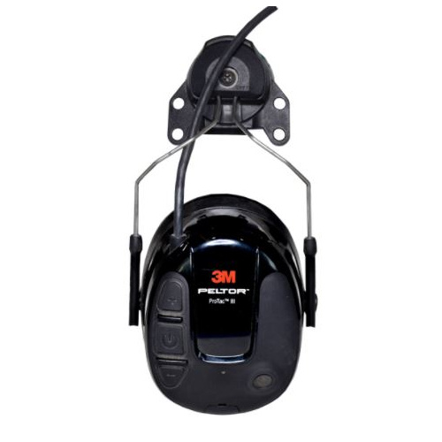Orejera 3M Peltor ProTac con NRR 82, micrófono y entrada auxiliar adaptable a casco