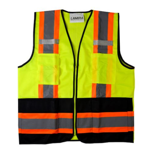chaleco amarillo con negro