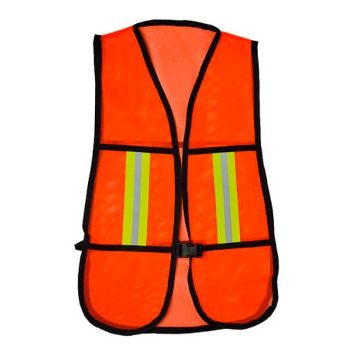 Chaleco de Malla con Reflejante Naranja LAMIRA CH-MR, Alta Visibilidad
