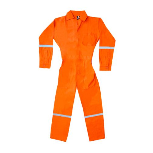 Overol IPF LAV-1004-ABR 100% algodón naranja con reflejante