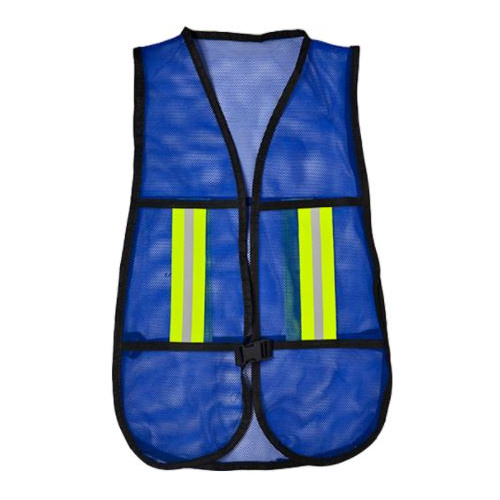 Chaleco de Malla con Reflejante Azul LAMIRA CH-MR, Alta Visibilidad