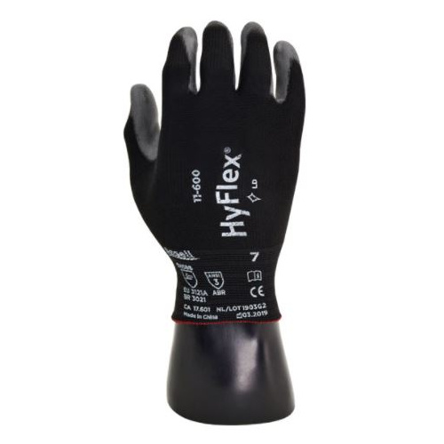 Guante Hyflex A1 Ansell 11-600 de nylon recubierto poliuretano
