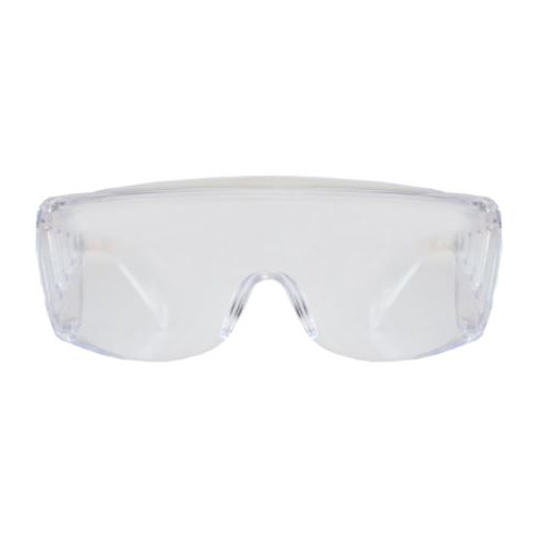 Lente de seguridad Yukon CREWS 9800 con mica clara envolvente y armazón transparente