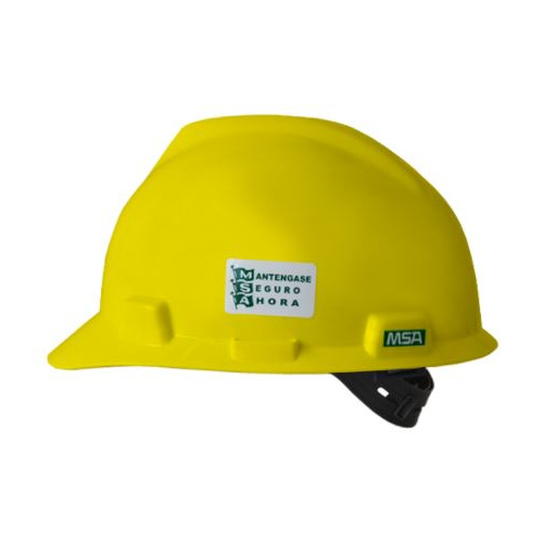 Casco de seguridad MSA V-Gard tipo cachucha color amarillo