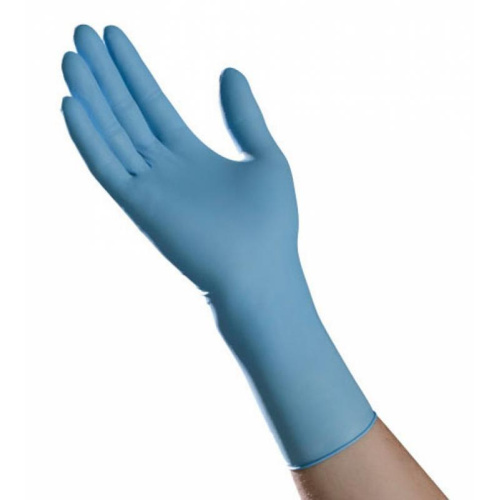 guante nitrilo azul 8 mil 12 pulgadas sin polvo ProSafe