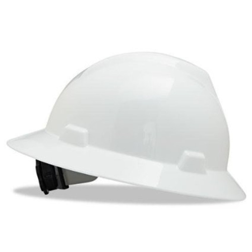 Casco de seguridad MSA V-Gard ala ancha color blanco