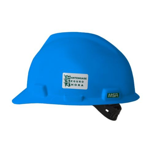 Casco de seguridad MSA V-Gard tipo cachucha color azul