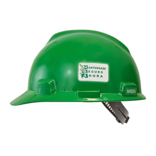 Casco de seguridad MSA V-Gard tipo cachucha color verde