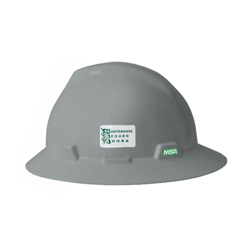 Casco de seguridad MSA V-Gard ala ancha color gris