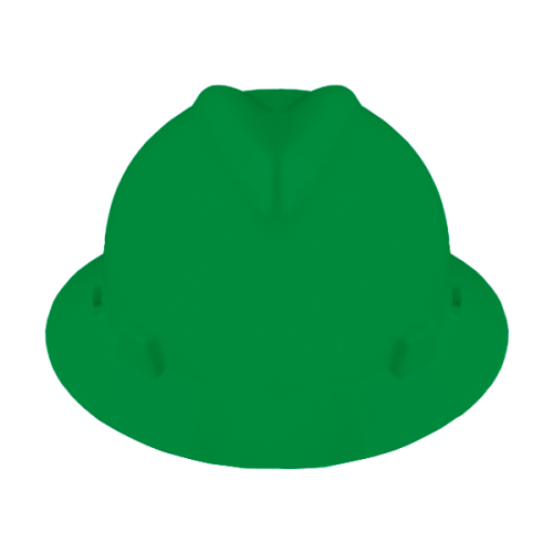Casco de seguridad MSA V-Gard ala ancha color verde