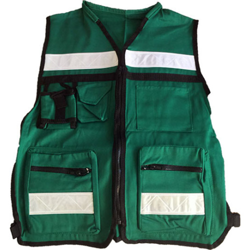 Chaleco Brigadista Verde FRYEP 50/50 Algodón-Poliester