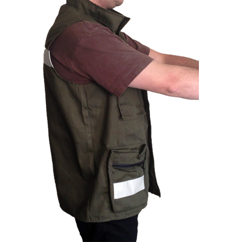 Chaleco Brigadista Plus Verde Lado