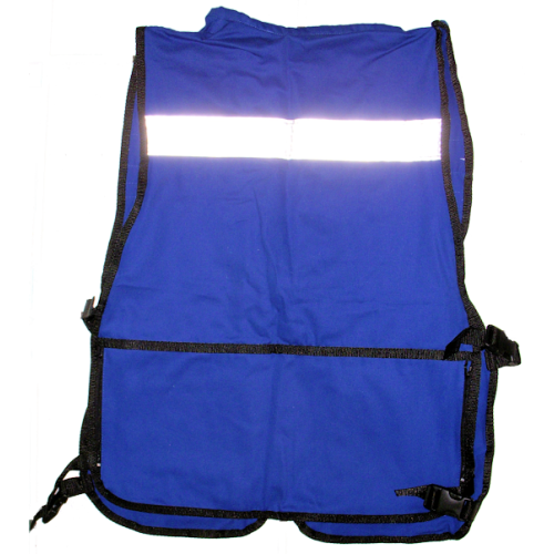 Chaleco Brigadista Azul Back