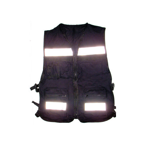 Chaleco Brigadista Negro FRYEP 50/50 Algodón-Poliester