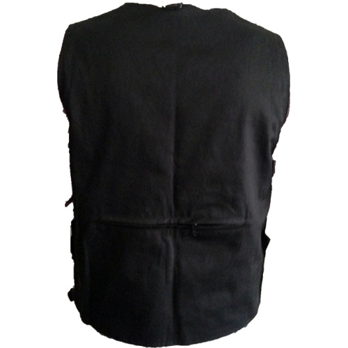 Chaleco Tipo Reportero Negro FRYEP CH-REP 100% Algodón Talla 36