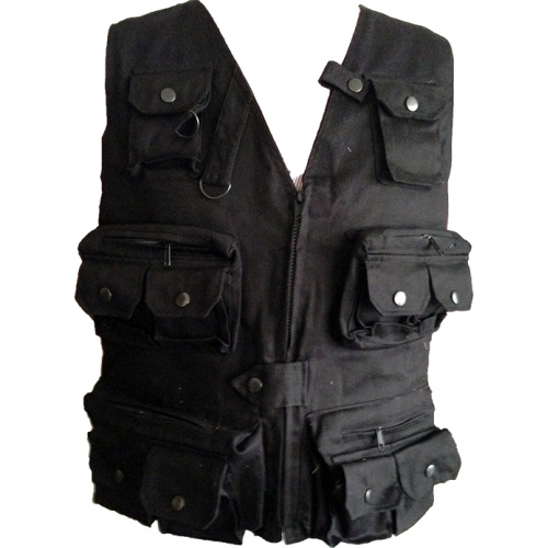 Chaleco Tipo Reportero Negro FRYEP CH-REP 100% Algodón