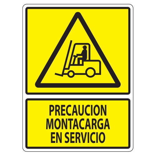 montacargas en servicio