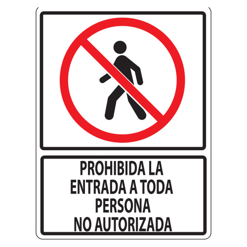 prohibida entrada toda person