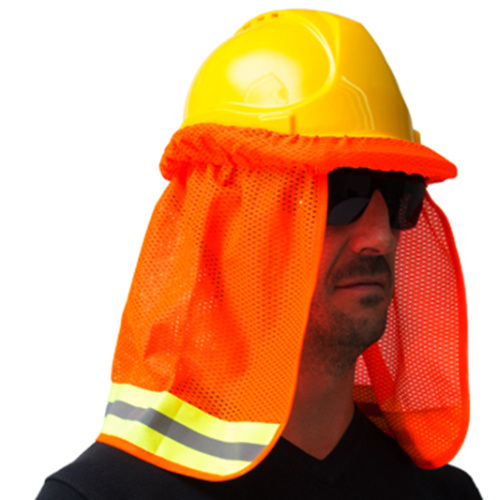 Cubrenuca MR SR1040 alta visibilidad color naranja para cascos