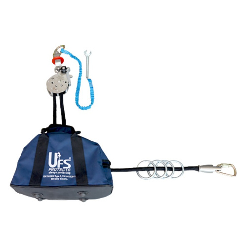 Línea de vida horizontal UFS USP-14020 para 4 usuarios 20 metros